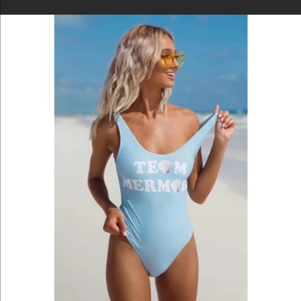 💕Show Me Your Mumu💕 Team Mermaid One Piece Swim